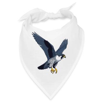 Wanderfalke Falke Greifvogel Falkner - Bandana - Weiß - Vorne