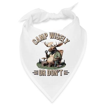 Camp Wisely Moose - Bandana - Weiß - Vorne