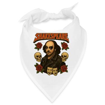 Shakespeare Rock Star - Bandana - Weiß - Vorne