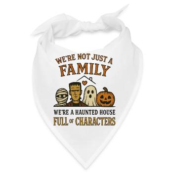 Halloween - Familie der lustigen Monster - Bandana - Weiß - Vorne