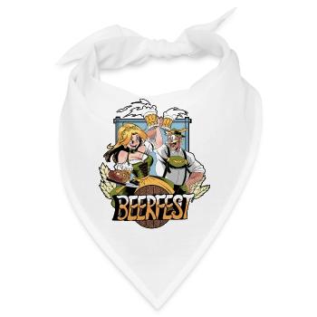 Bierfest - Bandana - Weiß - Vorne