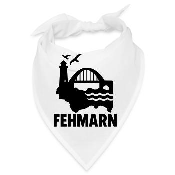 fehmarn schleswig holstein - Bandana - Weiß - Vorne