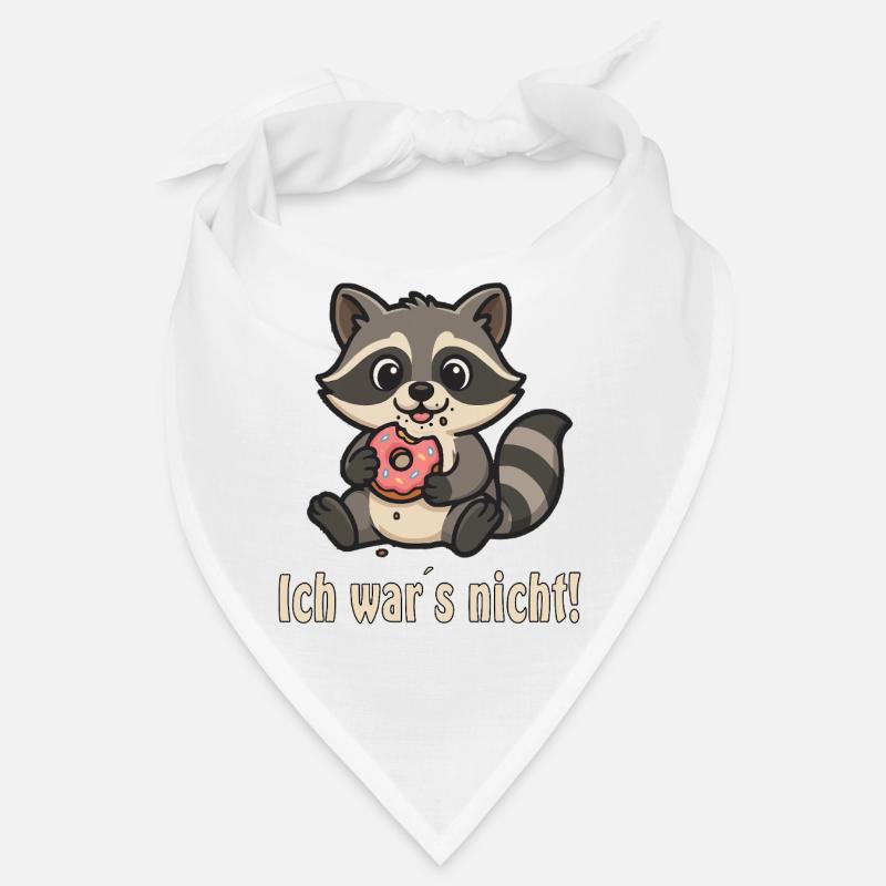 Ich war's nicht: Waschbär mit Donut Bandana