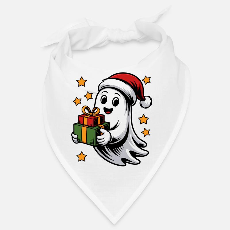 Geist mit Weihnachtsgeschenken Bandana