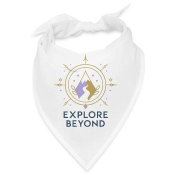 Explore Beyond Kompass - Bandana - Weiß - Vorne