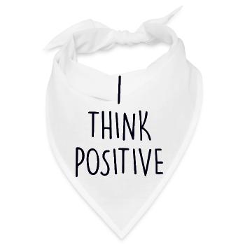 I think poitive - Bandana - Weiß - Vorne