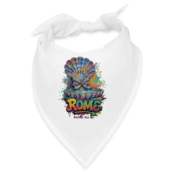 Fontana Graffiti Roma Neon - Bandana - Weiß - Vorne