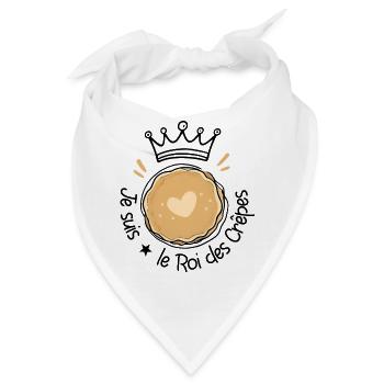 Ich bin der König der Pfannkuchen, bester Koch! - Bandana - Weiß - Vorne
