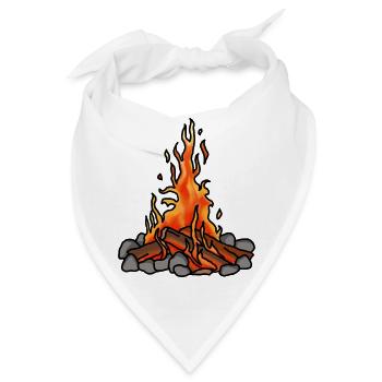 Lagerfeuer - Bandana - Weiß - Vorne