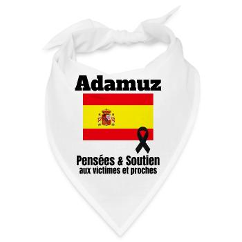 Spanien, Spanien, spanische Flagge - Bandana - Weiß - Vorne