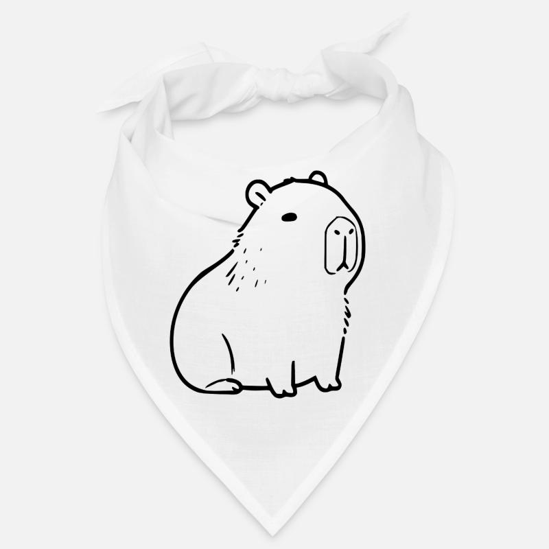Capybara capybara noir Bandana