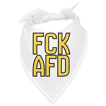 Gegenrechts Typo Protest - Bandana - Weiß - Vorne