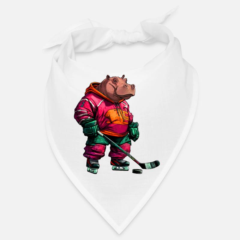 Nilpferde Eishockey Bandana
