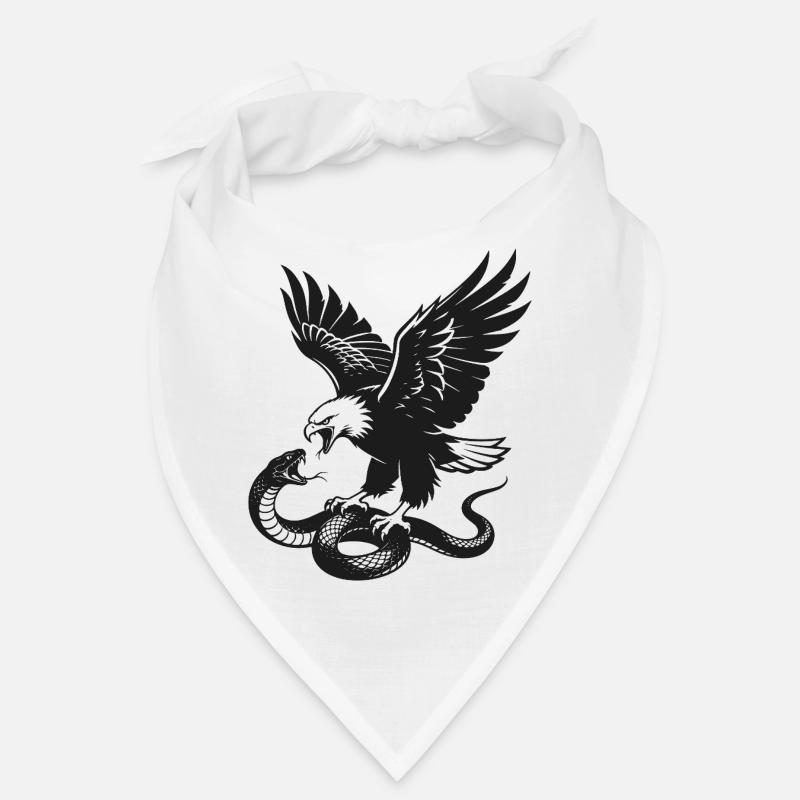 Eagle vs Snake Silhouette Bandana