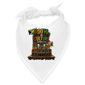 Roots And Reggae Culture - Bandana - Weiß - Vorne