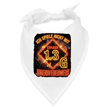 Pyro Explosiv Gefahrgut - Bandana - Weiß - Vorne
