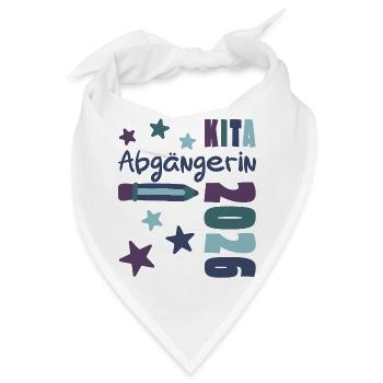 Kita Abgängerin 2026 - Tschüss Kita - Bandana - Weiß - Vorne