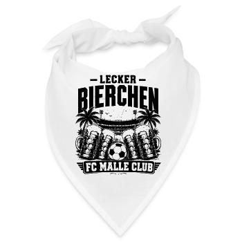 Lecker Bierchen FC Malle Club 2026 - Bandana - Weiß - Vorne