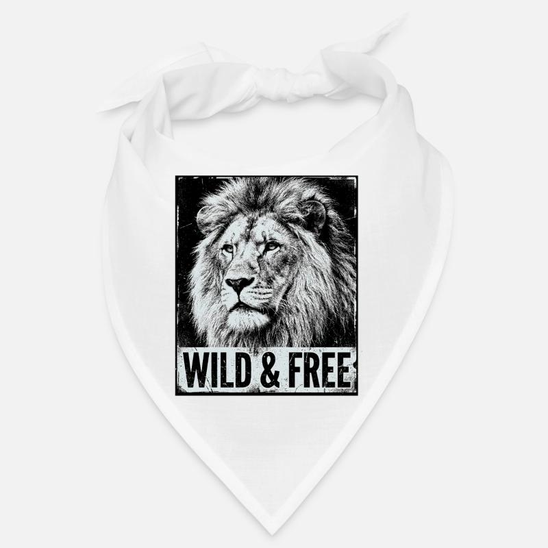 Lion sauvage et libre Bandana