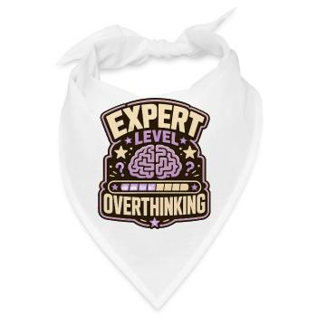 Expert Level Overthinking - Bandana - Weiß - Vorne