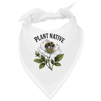 Plant Native Bee and Coneflower Pollinator Garden  - Bandana - Weiß - Vorne