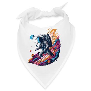Kosmischer Astronaut - Bandana - Weiß - Vorne