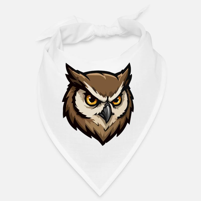 Guarding Owl Head Pixel Style Bandana