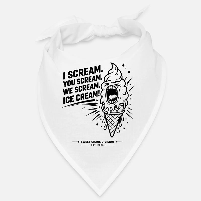 I Scream. You Scream. We Scream. Eiscreme. Bandana