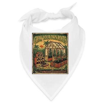 Grow Your Own Roots - Bandana - Weiß - Vorne