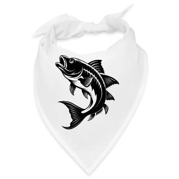 Barramundi-Fischspringen - Bandana - Weiß - Vorne