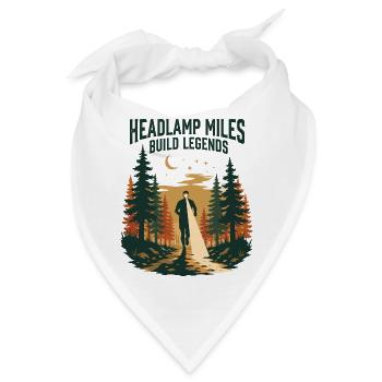 Trailrunning – Headlight Miles Build Legends - Bandana - Weiß - Vorne