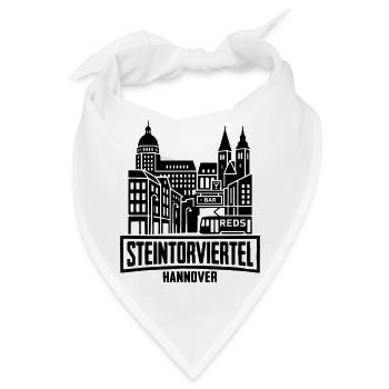 Hannover Steintorviertel - Bandana - Weiß - Vorne