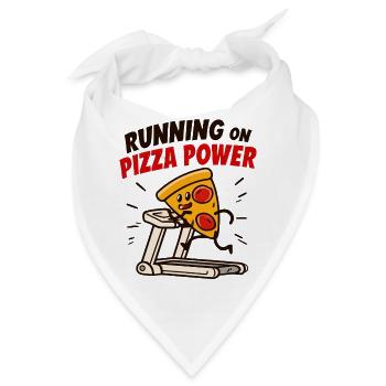 Pizza Power Laufbandheld - Bandana - Weiß - Vorne