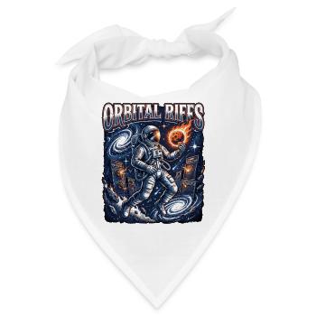 Orbital Riffs Heavy Metal - Bandana - Weiß - Vorne