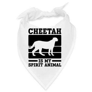 Gepard Seelentier - Bandana - Weiß - Vorne