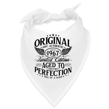 Original 1967 Jahrgang Vintage Geburtstag Geschenk - Bandana - Weiß - Vorne