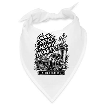 Kaffeeschwergewichte - Bandana - Weiß - Vorne