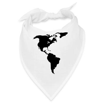 Amerika - Bandana - Weiß - Vorne