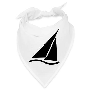 Regatta (kleines Symbol) - Bandana - Weiß - Vorne