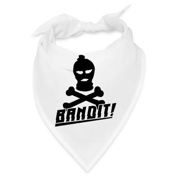 bandit skimaske - Bandana - Weiß - Vorne