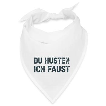 Grippe Virus Corona Coronavirus Geschenk lustig - Bandana - Weiß - Vorne
