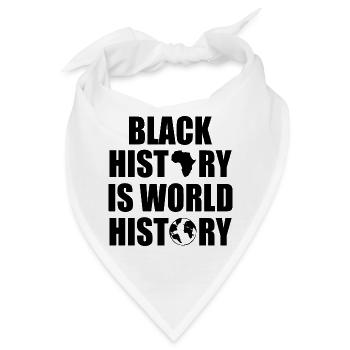 Black history is world history - Bandana - Weiß - Vorne