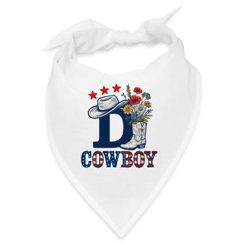 Cowboystiefel - Country - Western Dusty - Bandana - Weiß - Vorne