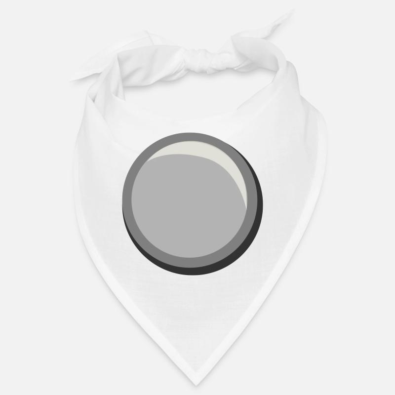 Silver Button Circle Sticker Template Bandana