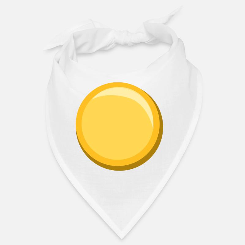 Bouton d’icône de modèle de modèle d’autocollant doré Bandana