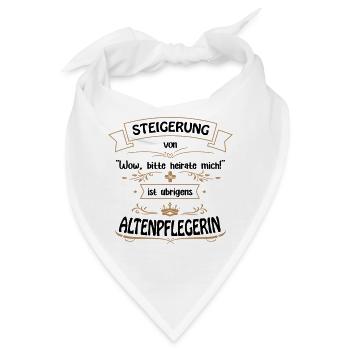 Altenpflegerin ist die Größte. Altenpflege. - Bandana - Weiß - Vorne