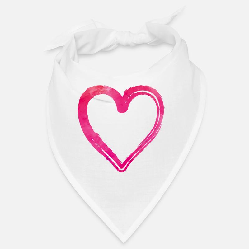 heart pink Bandana