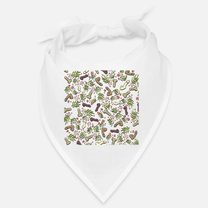 Penis Muster Blumen Versaute Geschenkidee Geschenk Bandana