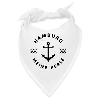 hamburg meine Stadt perle - Bandana - Weiß - Vorne