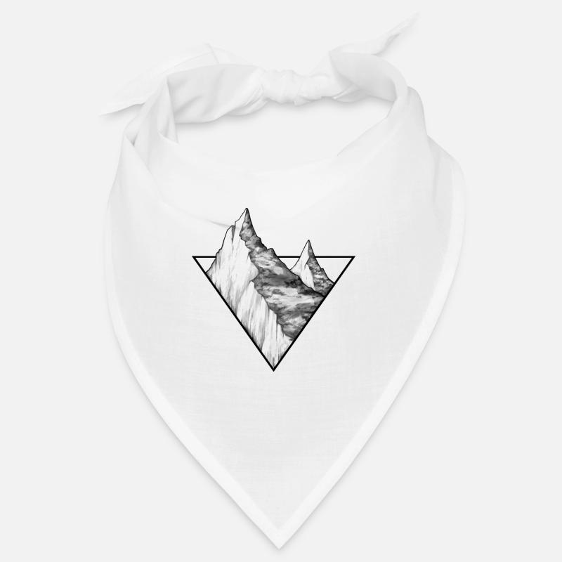 Climbing, triangle mountain logo Bandana